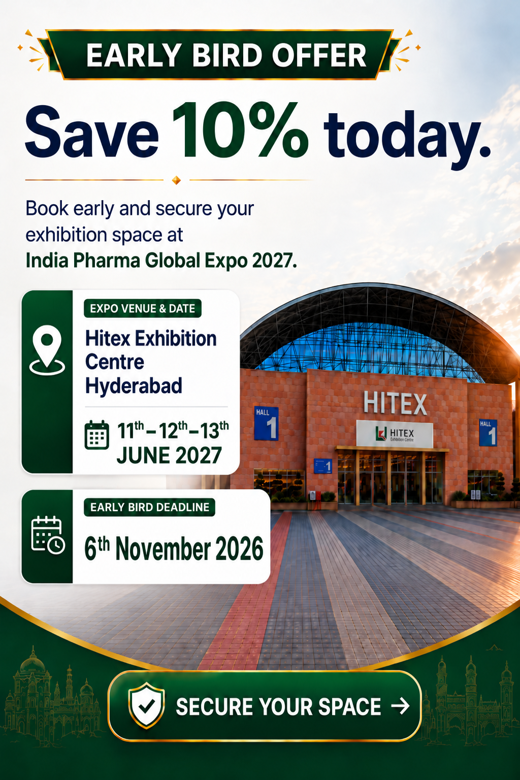 India Pharma Global Expo 2027 Early Bird Offer